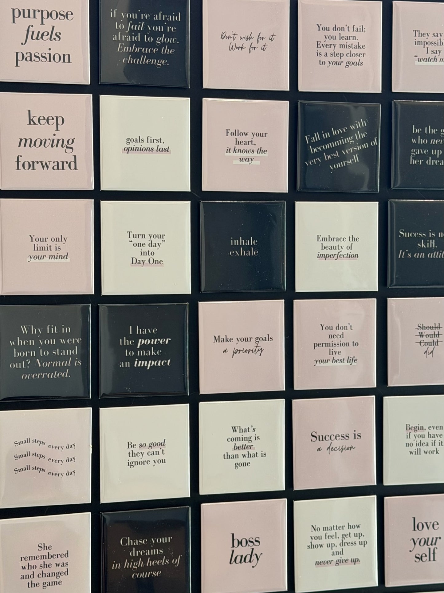Boss Babe Quote Magnets – Empowering & Motivational - Set of 3