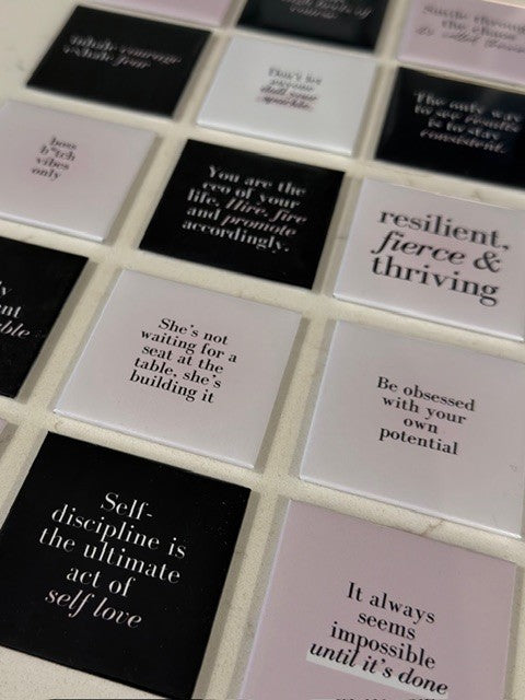 Boss Babe Quote Magnets – Empowering & Motivational - SET OF 9